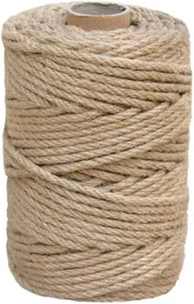 1/5 in (5 mm) X 164 Ft (50 Meters) Natural Sisal Hemp Rope Heavy Duty Thick Twine for Cat Scratcher Post Tree, Garden, Binding, Crafts Packing Material