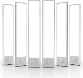 6 Pack Under Cabinet Lights Wireless, 32 LED Motion Sensor Light Indoor Rechargeable Magnetic Closet Lights Battery Operated, Under Counter Lights for Kitchen, Wardrobe, Hallway, Stairs