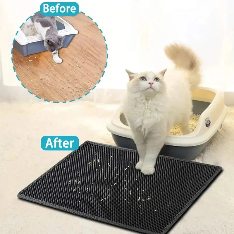 Anti-Slip Cat Litter Mat for Clean Floors