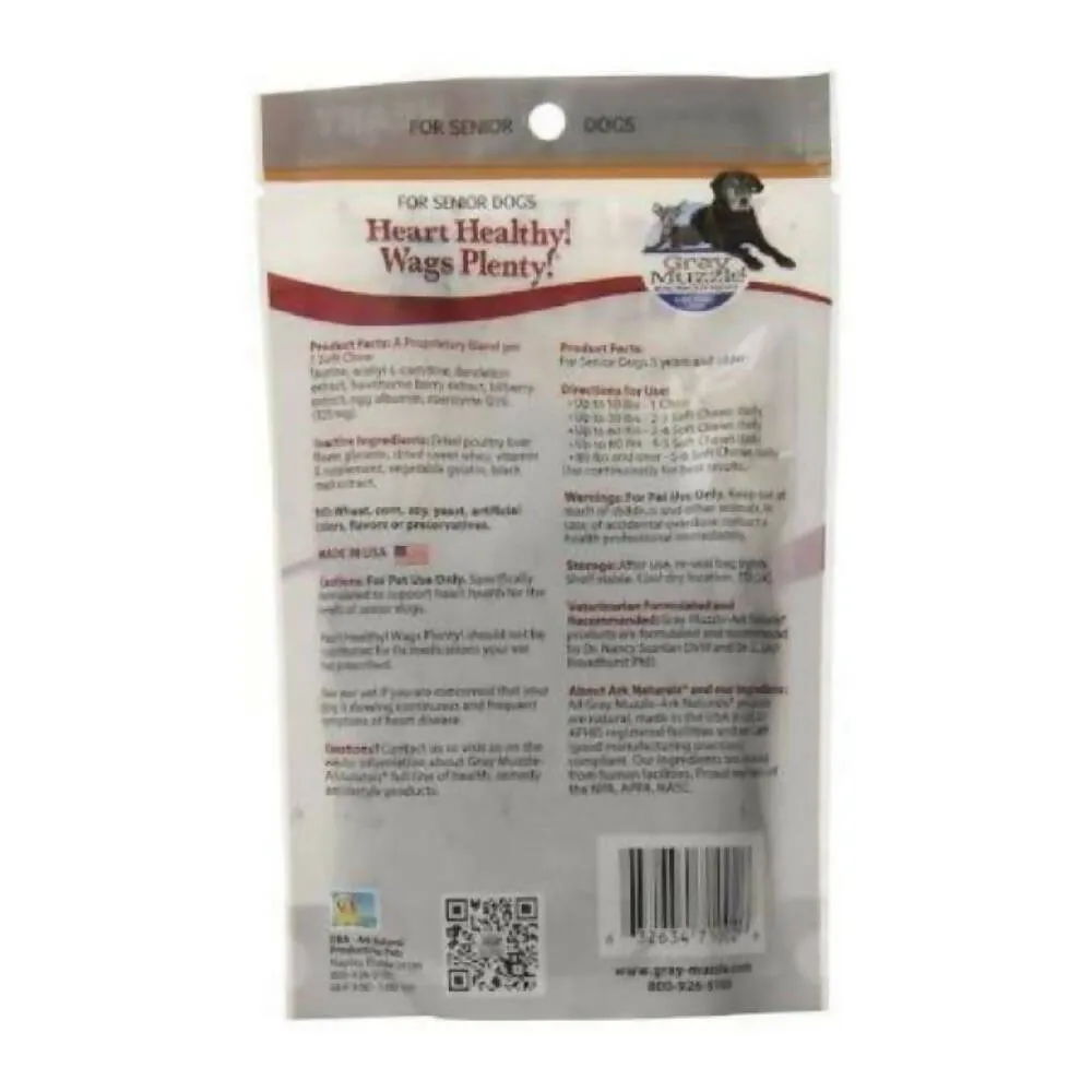 Ark Naturals Healthy Heart Supplement Soft Chews For Senior Dogs