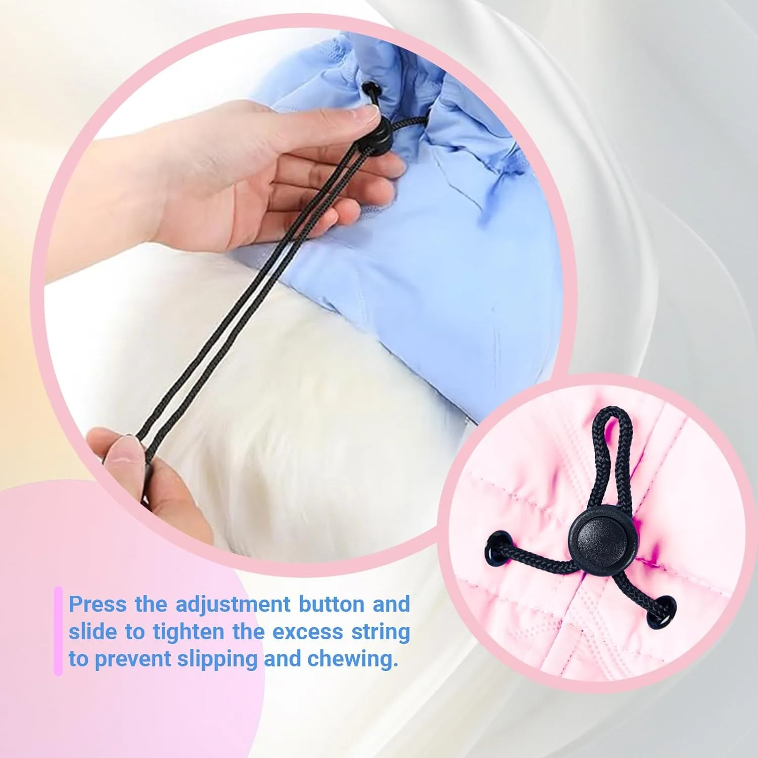 Cat Recovery Collar, Soft Adjustable Cone for Cats and Kittens, Lightweight Waterproof Elizabethan Collar for After-Surgery Care, Prevent Licking and Scratching, Neck Protector for PetsPink,S