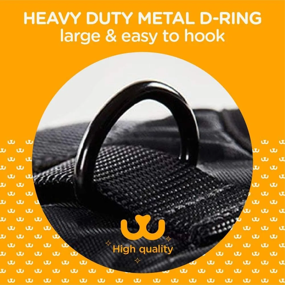 Dog Harness, Adjustable Soft Padded Dog Vest with Handle Adjustable, no-Pull, Comfortable, Safety Vest for Small, Medium, Large Size Dogs (Orange, Medium)