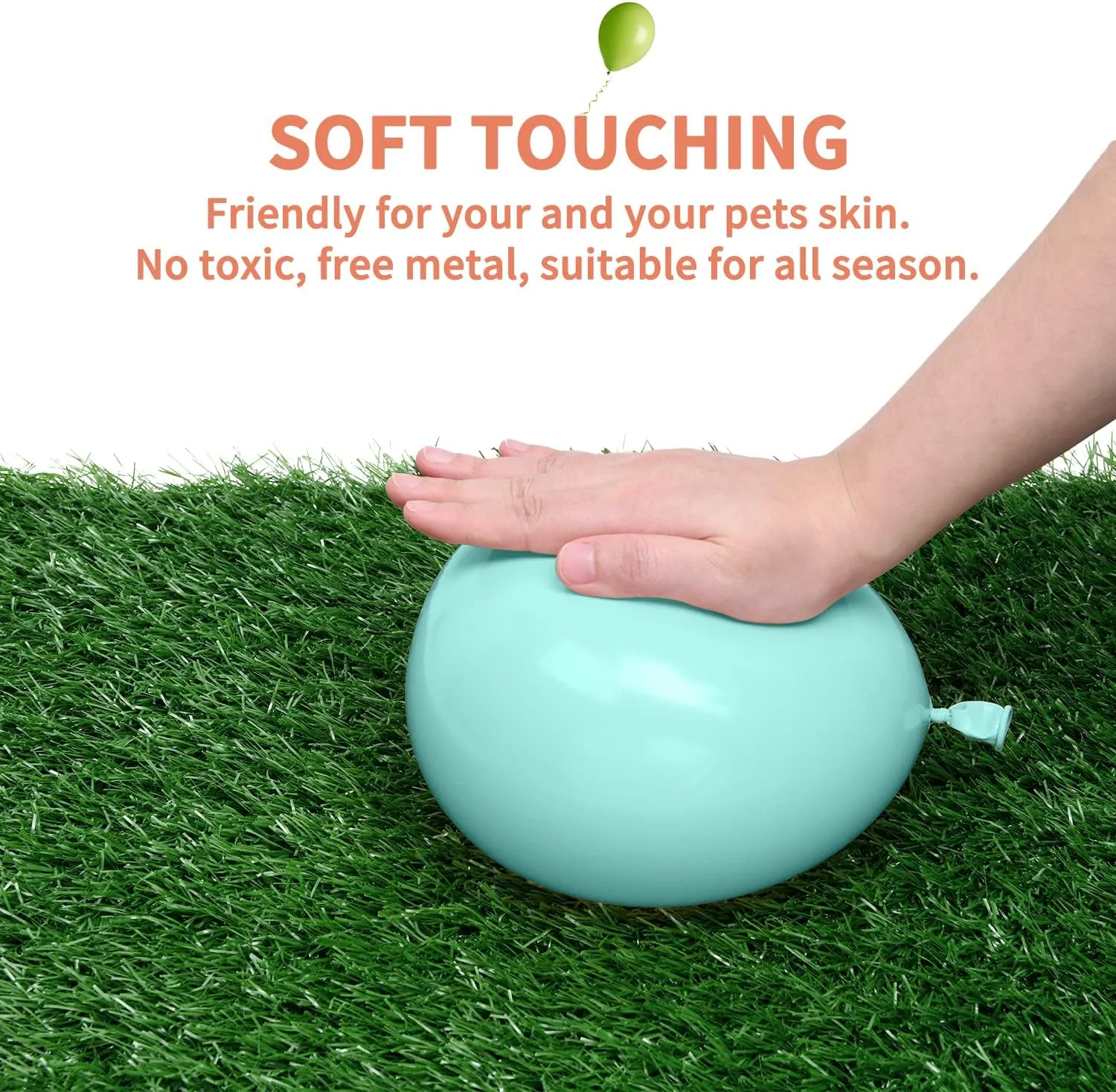 Dog Pee Grass Pet Loo Indoor/Outdoor Portable Potty, Washable Professional Artificial Grass Patch Mat Rug Turf for Pet Training with Drainage Hole & Easy to Clean(Replacement Grass, 27.6"x43.7")