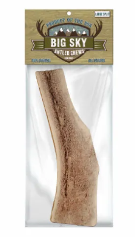 Dog Treats, Split Antler Chew, Large