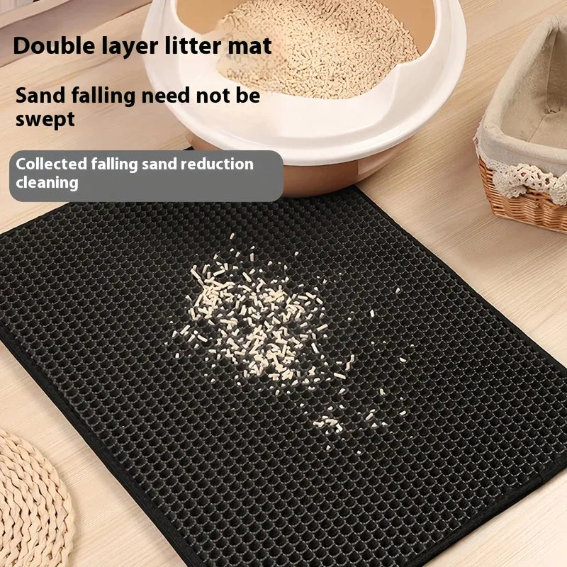 Double Layer Waterproof Cat Litter Trap Mat