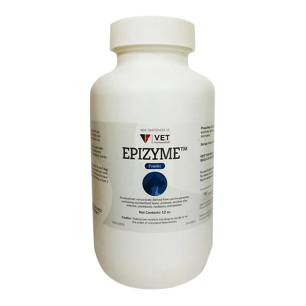 Epizyme Powder for Dogs & Cats, 12 oz Bottle