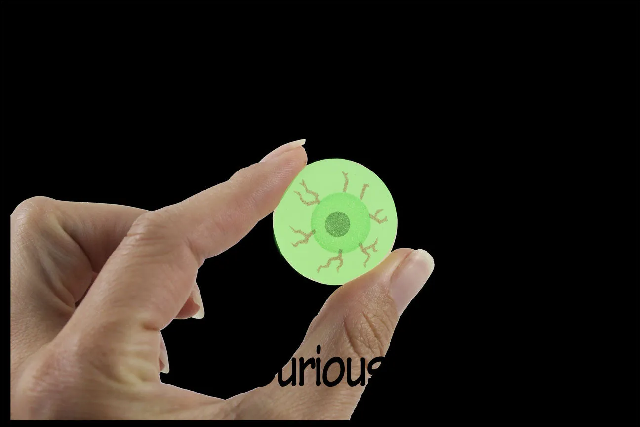 Eye Glow in The Dark Super Bouncy Balls - Spooky Eyeball Novelty Party Favor Toy Halloween, ophthalmologist, Optometry Anatomy