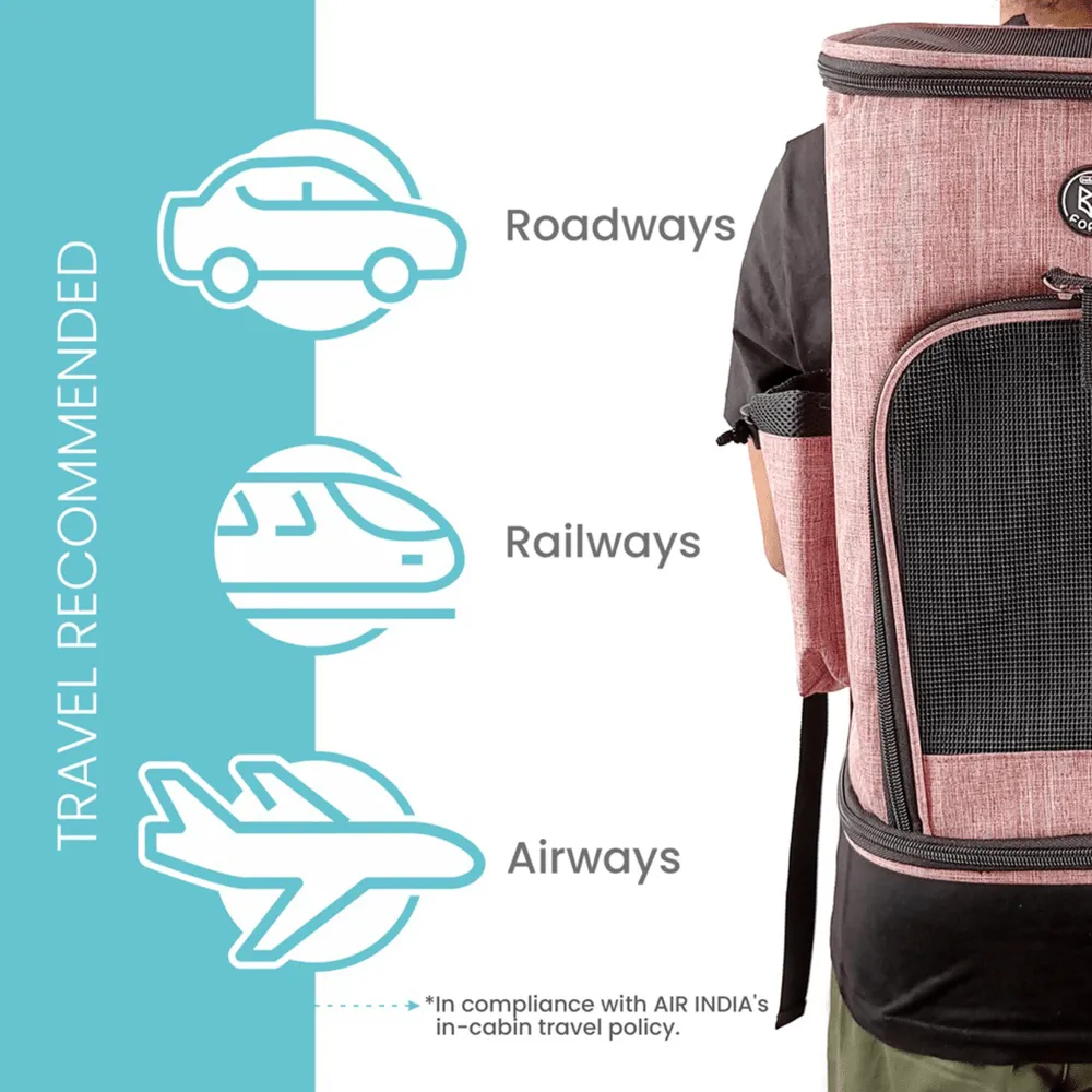 Fofos Comfort Premium Outdoor Carrier for Dogs and Cats