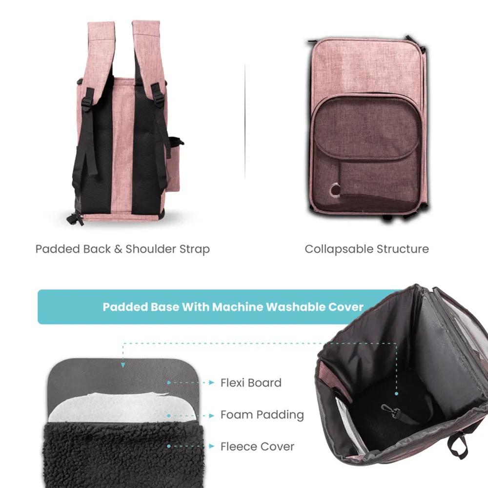 Fofos Comfort Premium Outdoor Carrier for Dogs and Cats