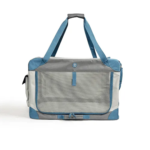 Fofos Outdoor Camping Carrier for Dogs and Cats (Grey/Blue)