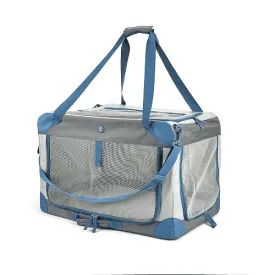 Fofos Outdoor Camping Carrier for Dogs and Cats (Grey/Blue)