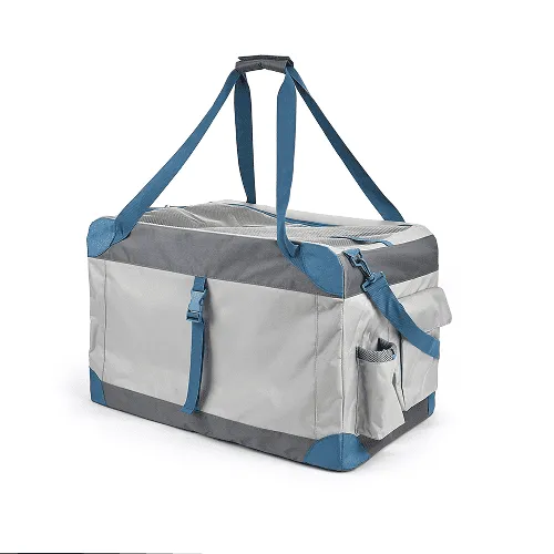 Fofos Outdoor Camping Carrier for Dogs and Cats (Grey/Blue)