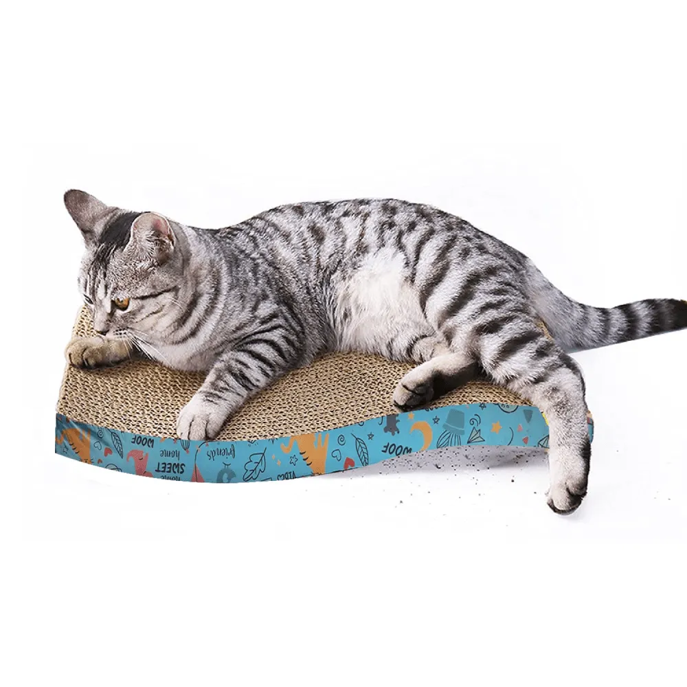 Goofy Tails Scratcher for Cats (Blue)