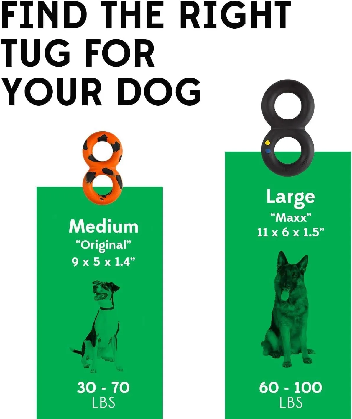 Goughnuts  Dog Toys for Aggressive Chewers | Virtually Indestructible Pull Toy for Breeds Such as Pit Bulls and German Shepherds | Heavy Duty Tug Dog Toy | Medium | Pink