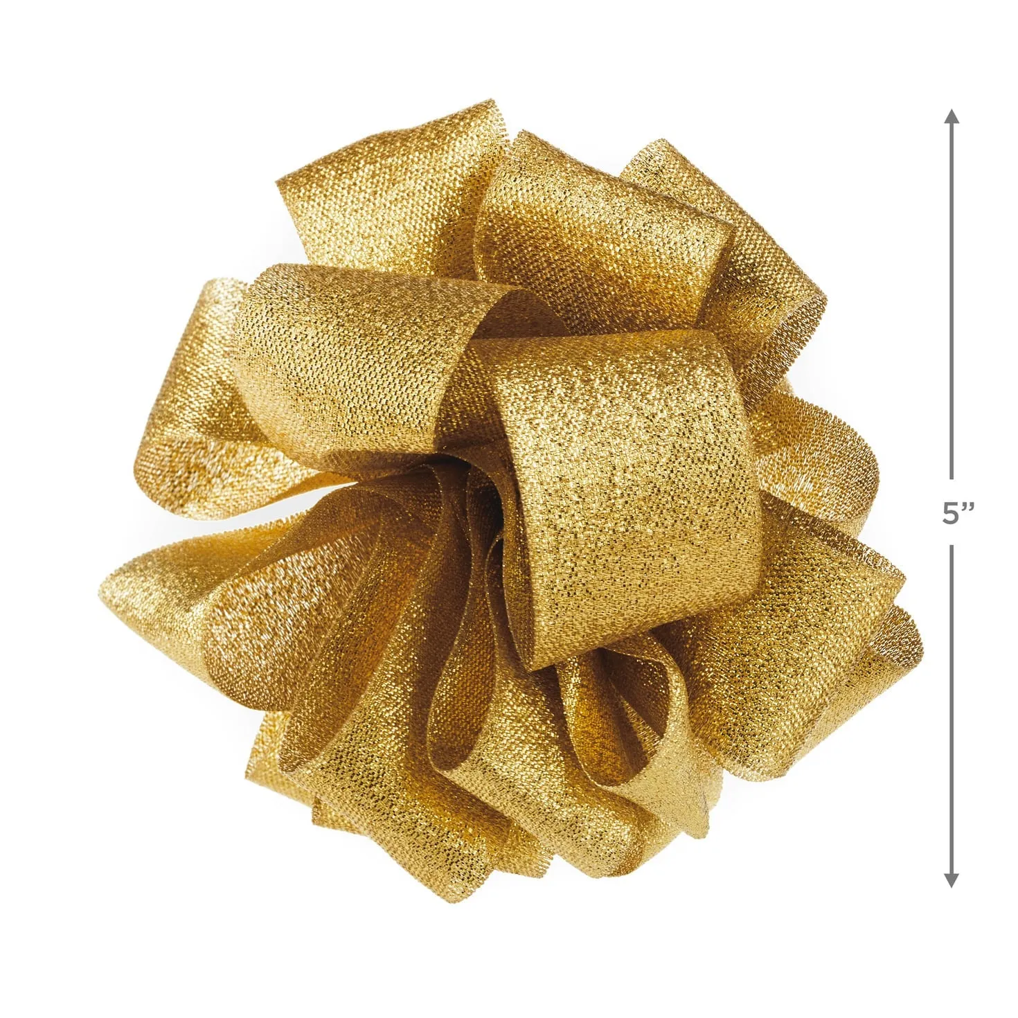 Hallmark 5'' Gold Metallic Gift Bow