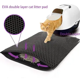 Large Cat Litter Mat for Easy Cleanup and Odor Control