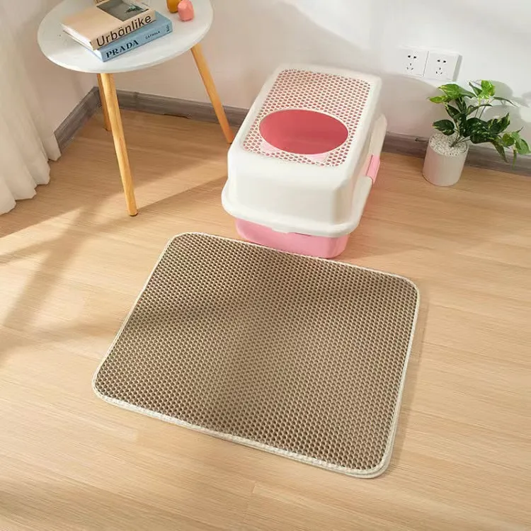 Large Cat Litter Mat for Easy Cleanup and Odor Control