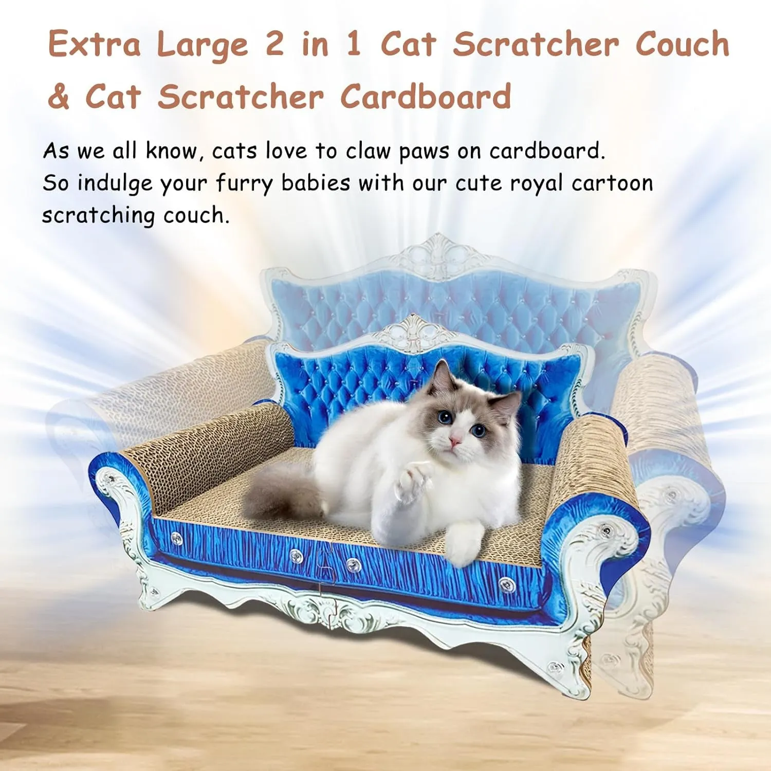 Luxury Cardboard Cat Scratcher Sofa Bed