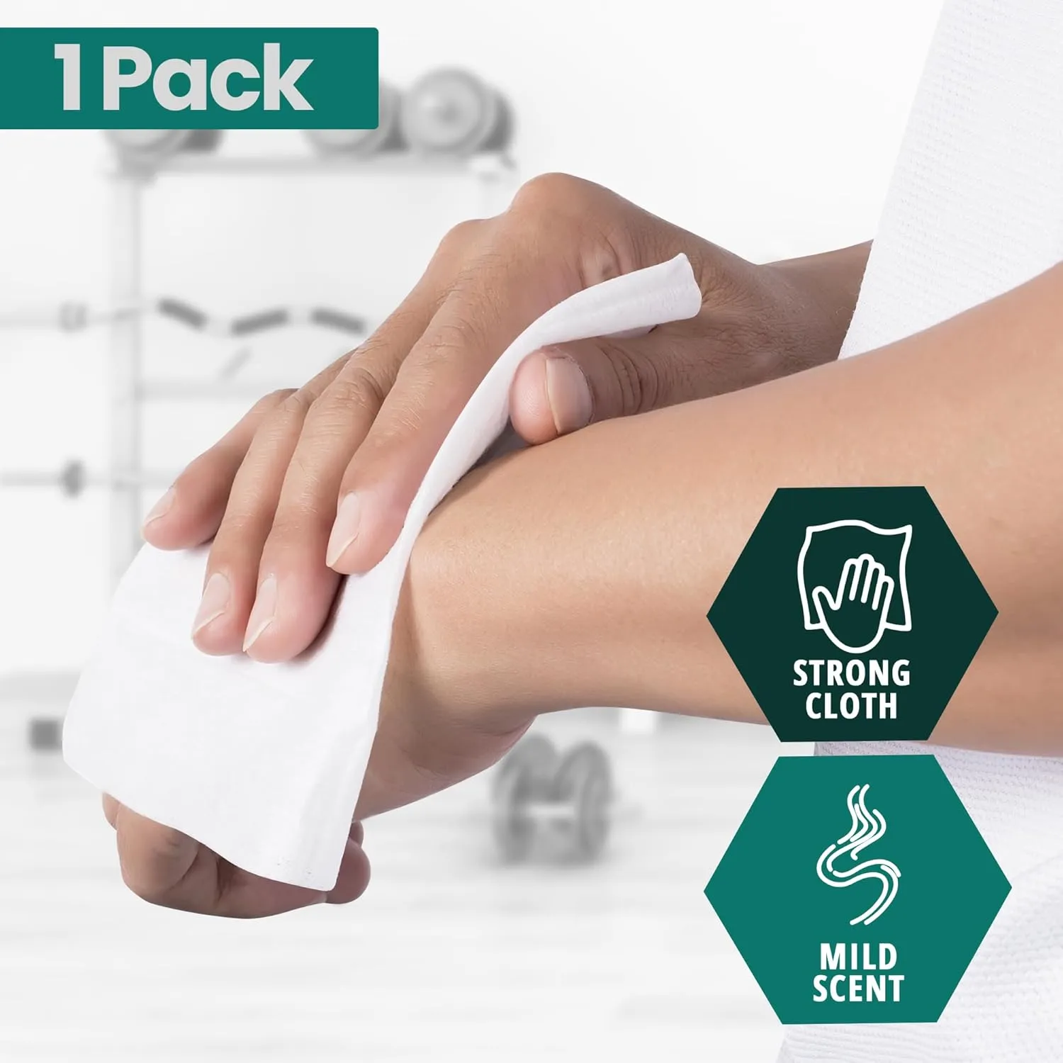 MED PRIDE Disposable XL Premoistened Washcloths 8 x 12 Pack of 80 - Adult Cloth Wipes For Sensitive Skin- Extra Soft Incontinence Wipes
