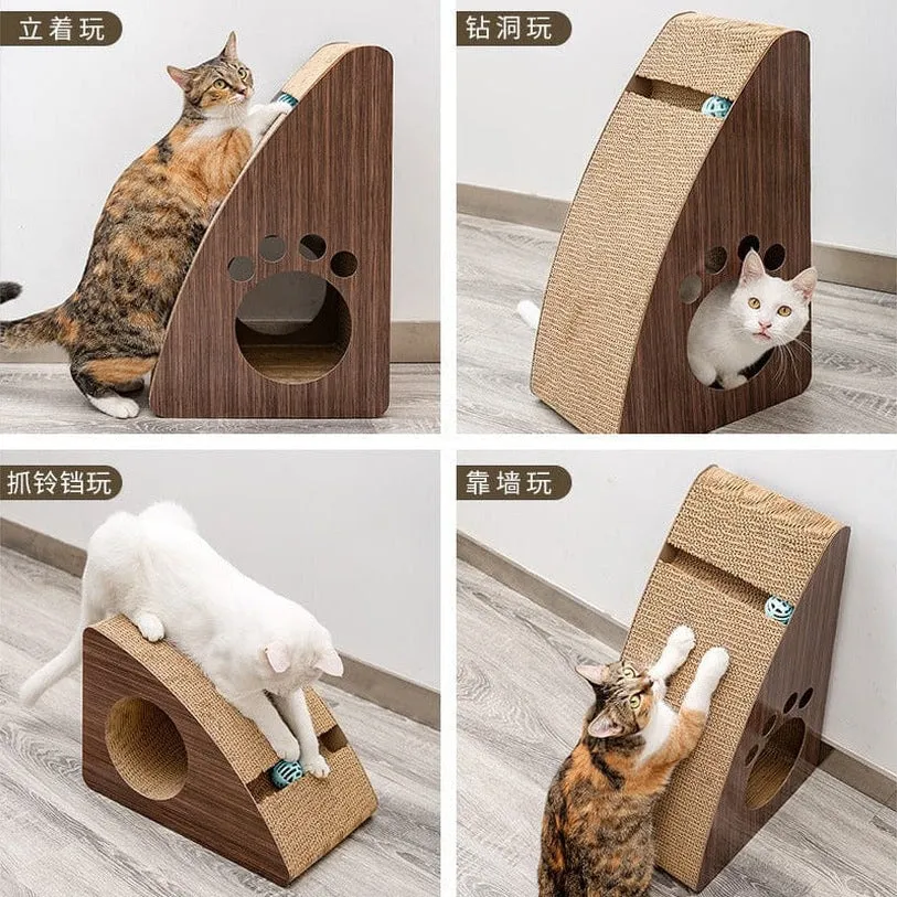 Multifunctional Vertical Wall Cat Scratcher 55X35X24Cm
