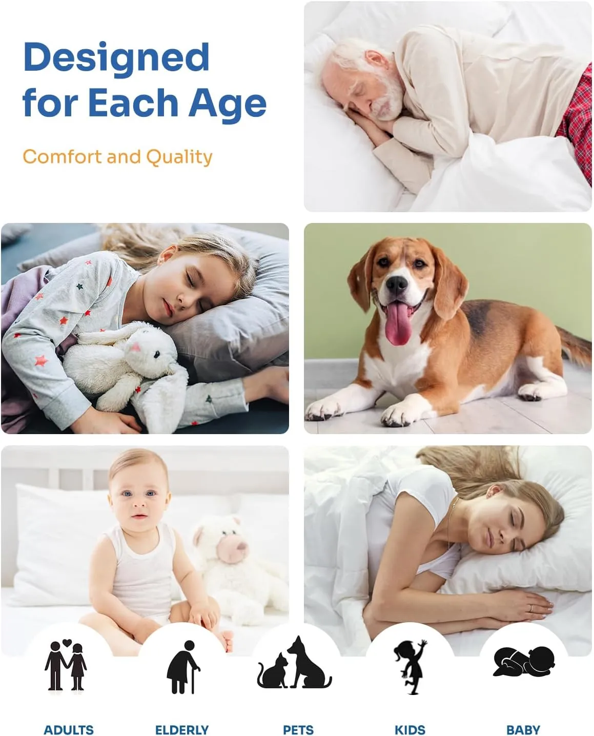 Non-Slip Bed Pads for Incontinence Washable (36" x 72"|2 Pack), Waterproof Bed Pads, Bed Wetting Pads for Bed, Sofa, Floor, Resuable Underpads for Adults, Seniors, Pet