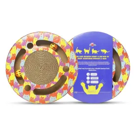 Pawsindia Interactive Scratcher for Cats (Brown)
