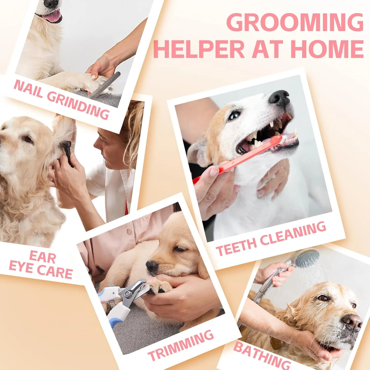 Pawsome Dog Grooming Hammock - Medium Dog Harness for Easy Nail Trimming, Sling Holder with Nail Clippers & File