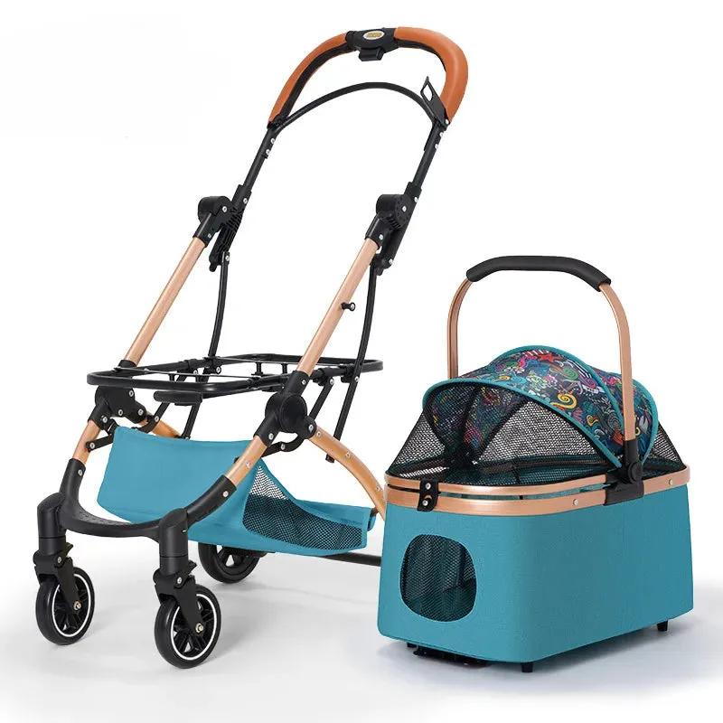 Pet Bassinet Detachable Stroller