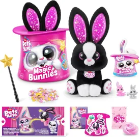 Pets Alive Magic Bunnies (Sootie) by ZURU Electronic Plush Unboxing Surprise Interactive Magic Toy