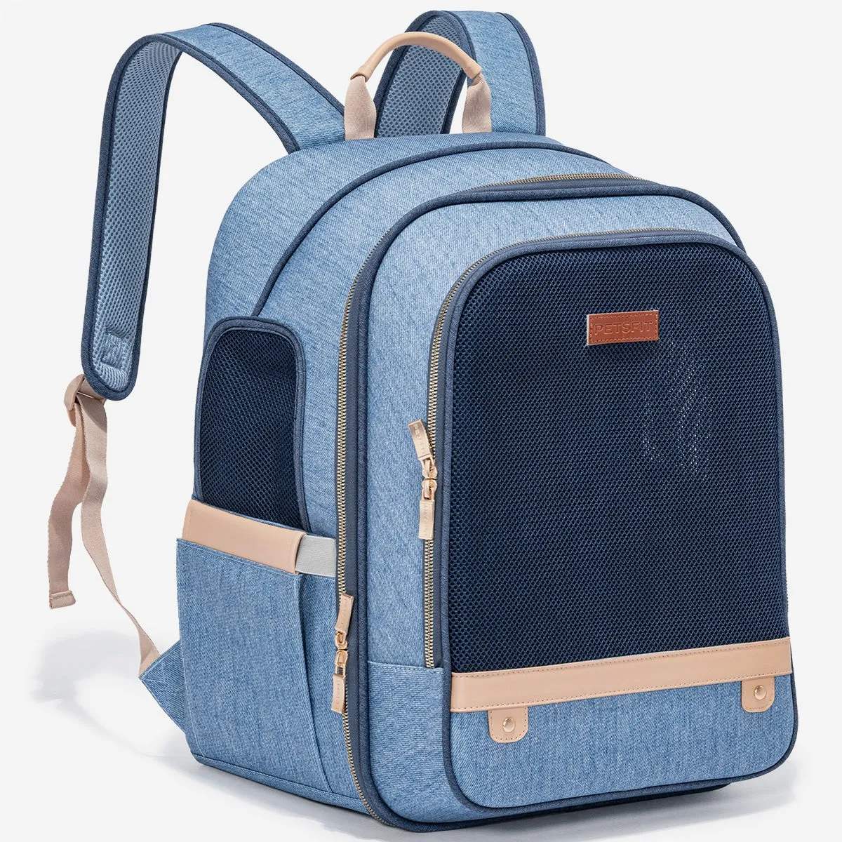 PETSFIT Vira Blazer Pet Denim Blue Backpack