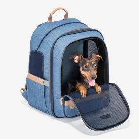 PETSFIT Vira Blazer Pet Denim Blue Backpack