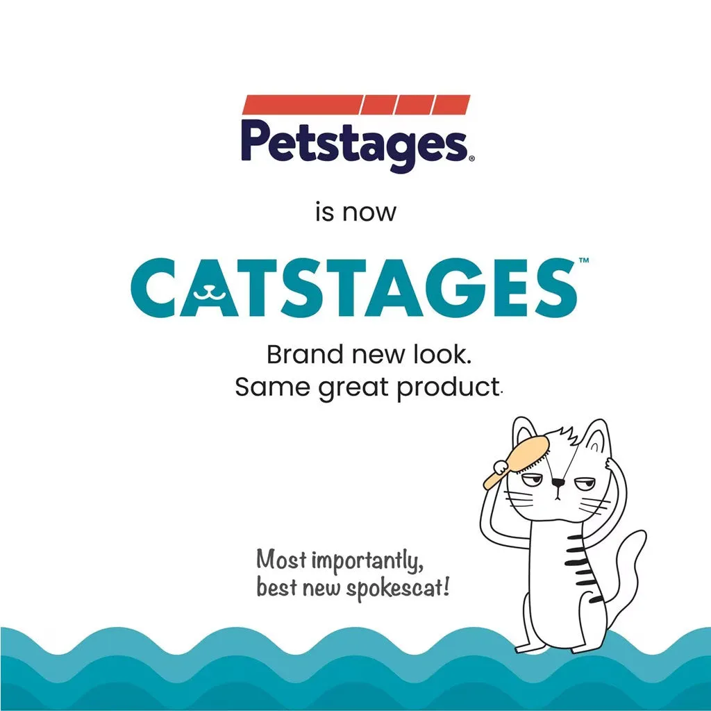 Petstages Scratch & Groom Scratch Pad & Grooming Brush Cat Toy, 1-count