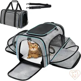 Portable Foldable Cat Carrier Backpack with Breathable Design