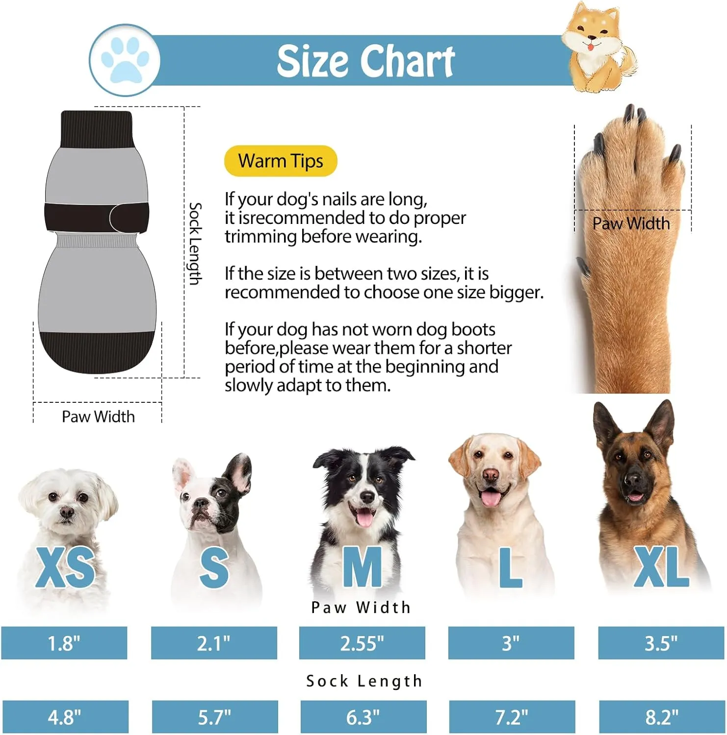 SCENEREAL Anti-Slip Dog Socks to Prevent Licking Paws for Hot/Cold Pavement, Dog Shoes Boots & Paw Protectors with Grippers for Hardwood Floors, Non-Slip Socks for Small Medium Large and Senior Dogs