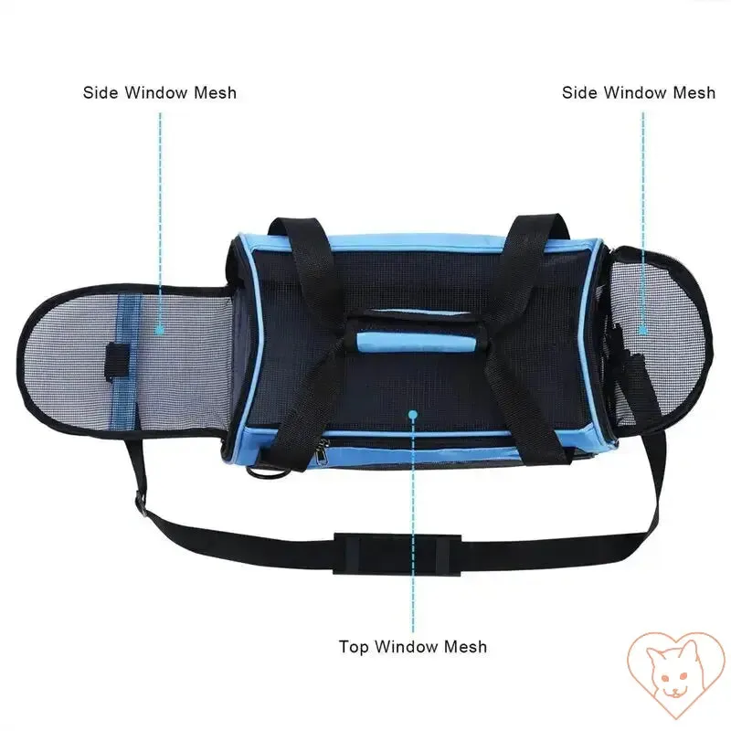 Soft-Sided Cat Carrier – Portable, Comfortable, and Foldable
