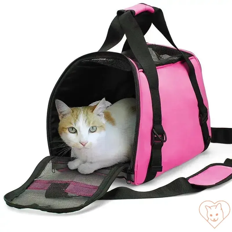 Soft-Sided Cat Carrier – Portable, Comfortable, and Foldable