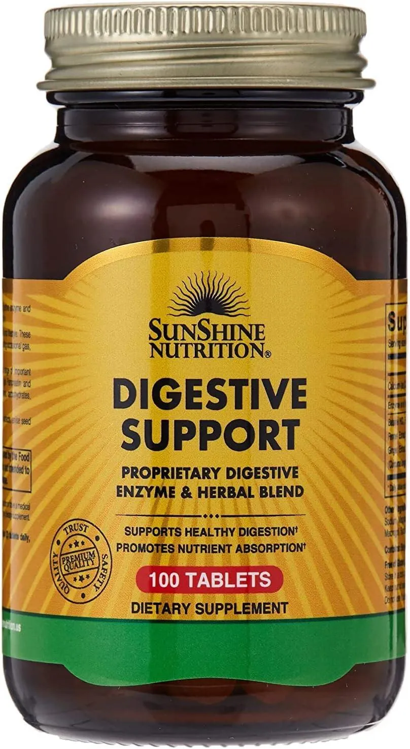 Sunshine Nutrition Digestive Support 100 Tablets