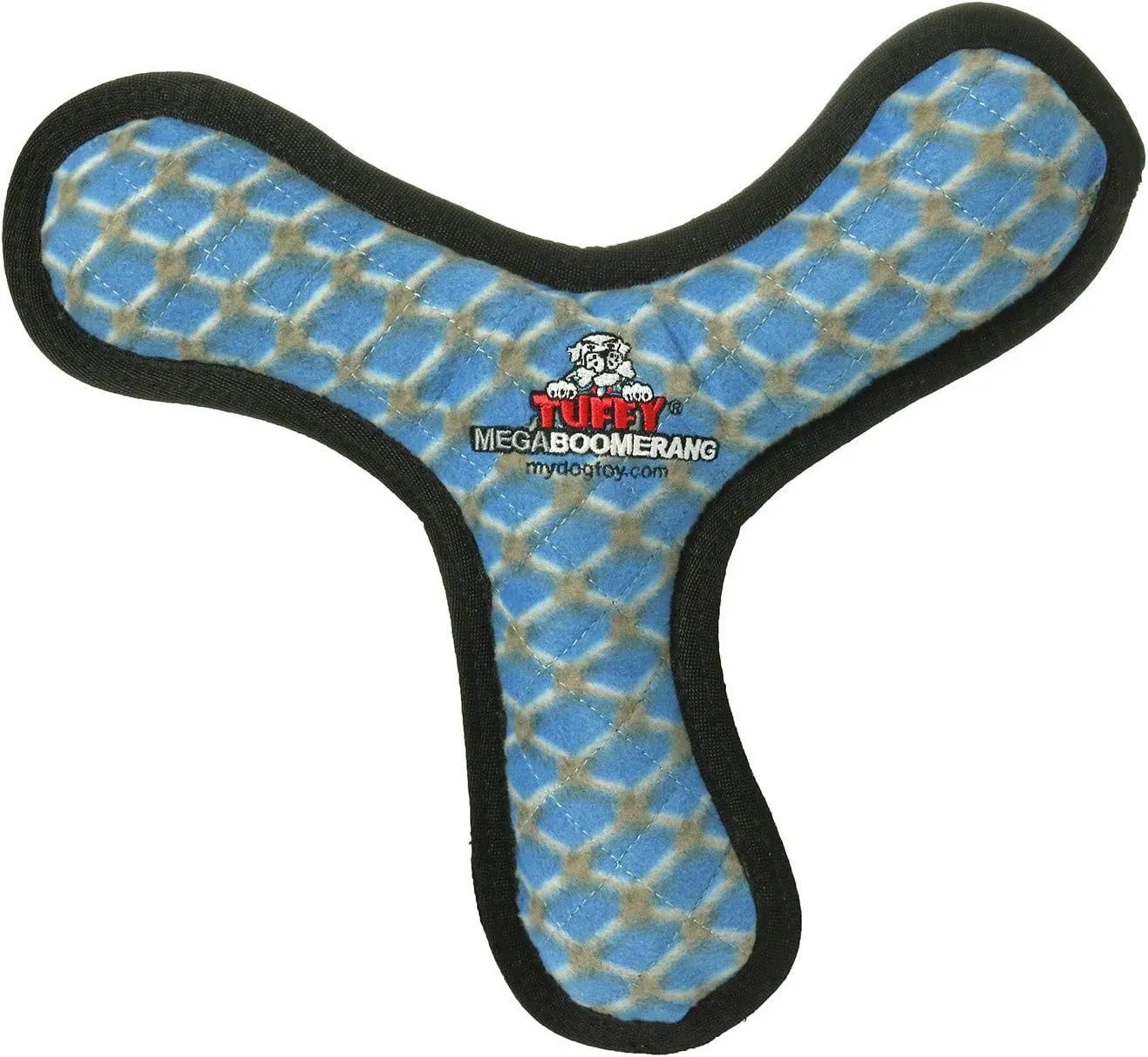 TUFFY - World's Tuffest Soft Dog Toy - MEGA Boomerang - Squeakers - Multiple Layers. Made Durable, Strong & Tough. Interactive Play (Tug, Toss & Fetch). Machine Washable & Floats. (Combo Pack)