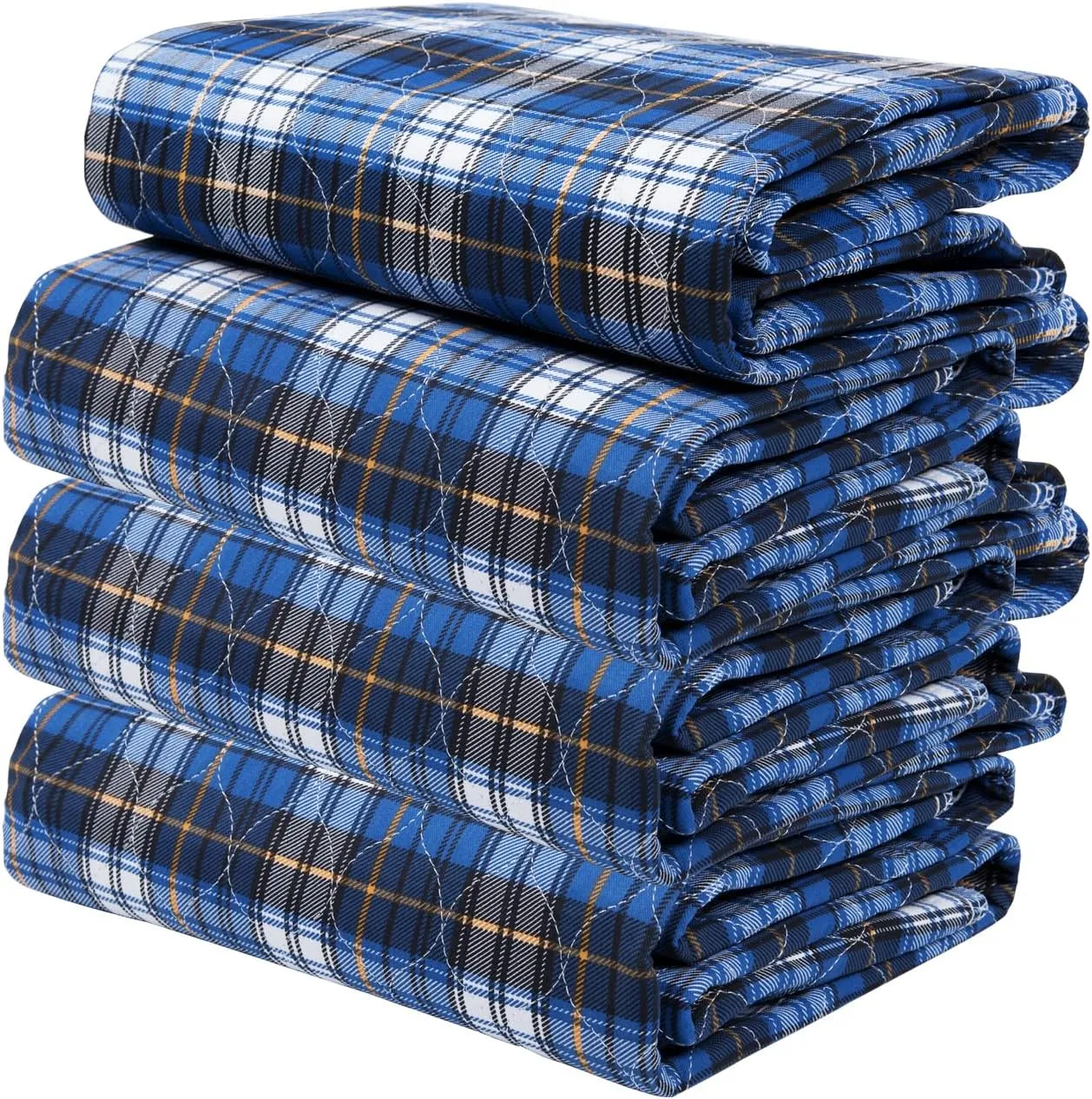 Washable Bed Pads, Non-Slip Bed Pads for Incontinence (28" x 36", 4 Pack) - Waterproof and Reusable Underpads for Adults, Kids, and Pets