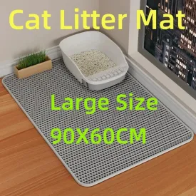 Waterproof Double-Layer Cat Litter Mat 90x60CM