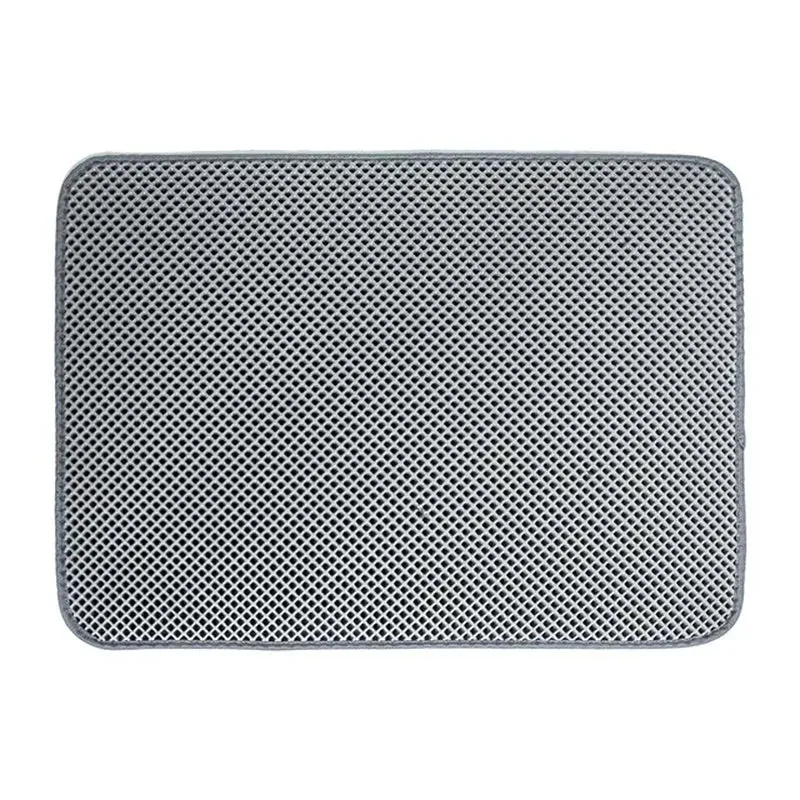 Waterproof Pet Cat Litter Mat: Double Layer Litter Trapping Pad