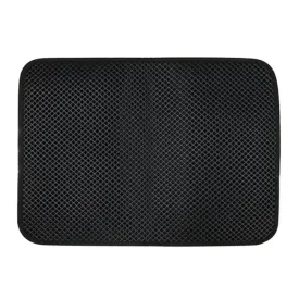Waterproof Pet Cat Litter Mat: Double Layer Litter Trapping Pad