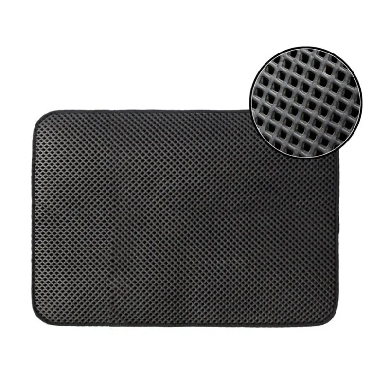 Waterproof Pet Cat Litter Mat: Double Layer Litter Trapping Pad