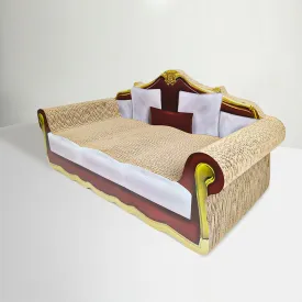 Zodiac Cat Kitten Sofa Couch Scratch Lounge Corrugated Cardboard Scratcher Board